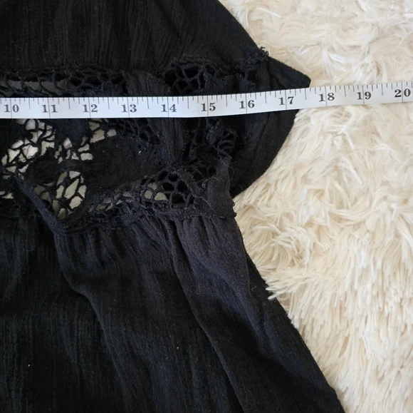 S. O. L. D. Free People Black Day Dream Shorts Romper size S/P - Picture 12 of 16